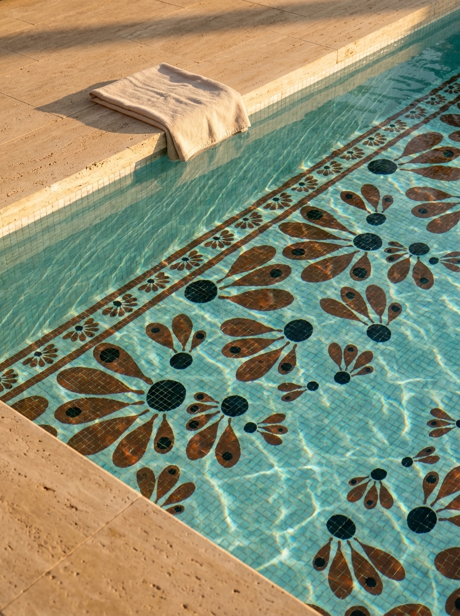 Mockup Mosaico de piscina
